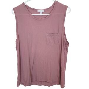 Standard James Perse Shirt Sleeveless Shirt Womens 3 Pink Tank Top Casual Top